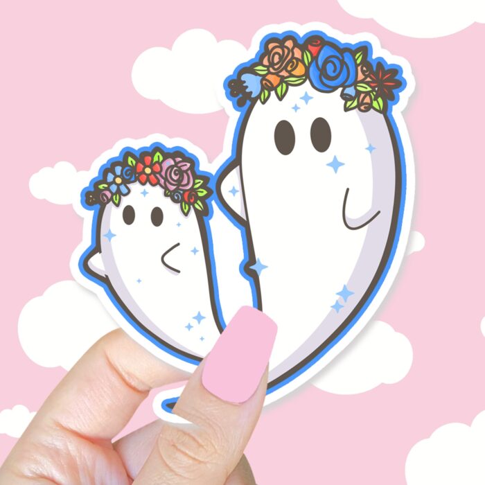 Floral Ghosts Sticker