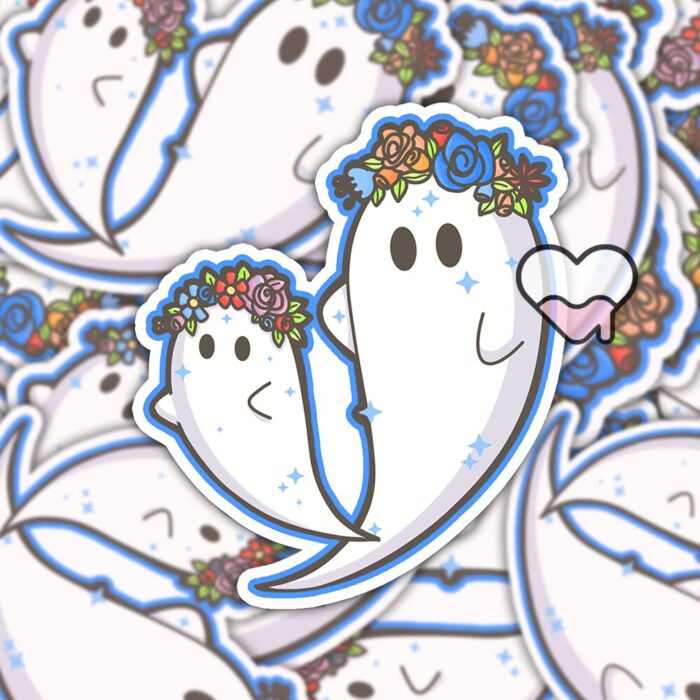 Floral Ghosts Sticker