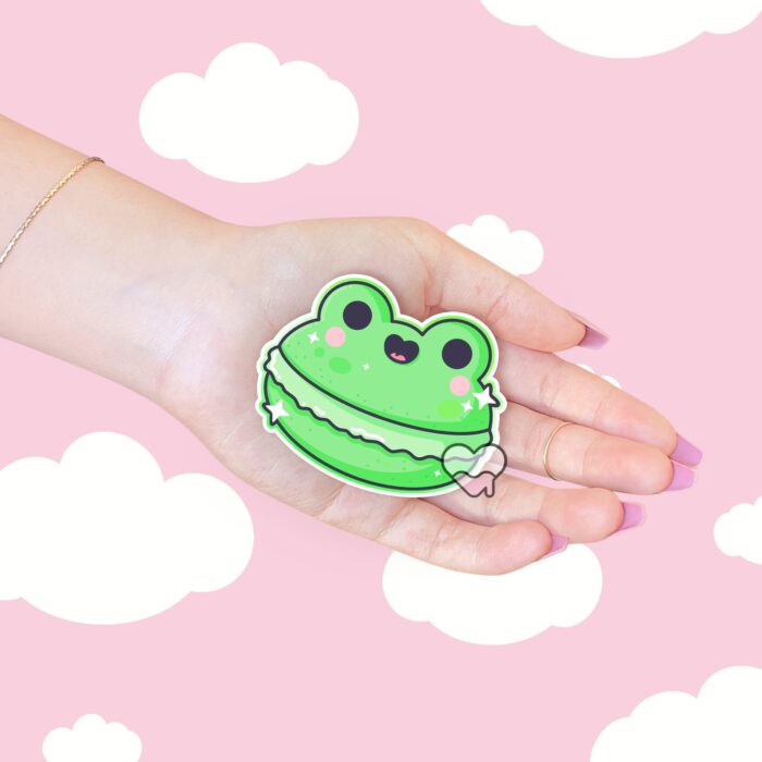 Frog Macaroon Sticker