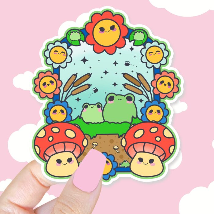 Frog Paradise Sticker