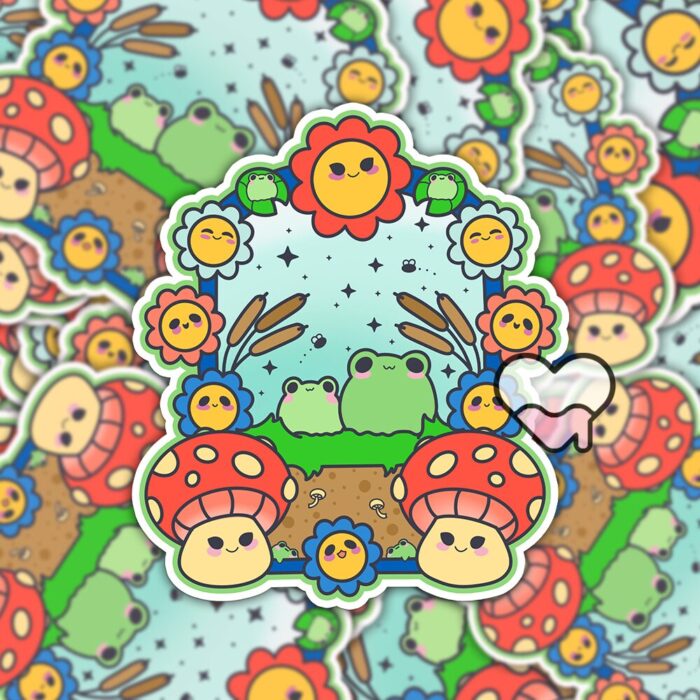 Frog Paradise Sticker