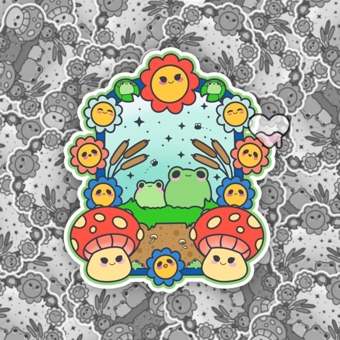 Frog Paradise Sticker