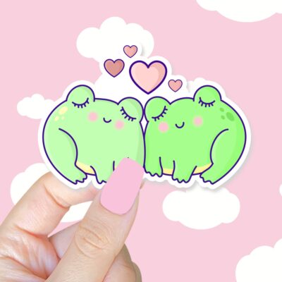Froggy Love Sticker