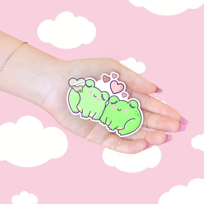 Froggy Love Sticker