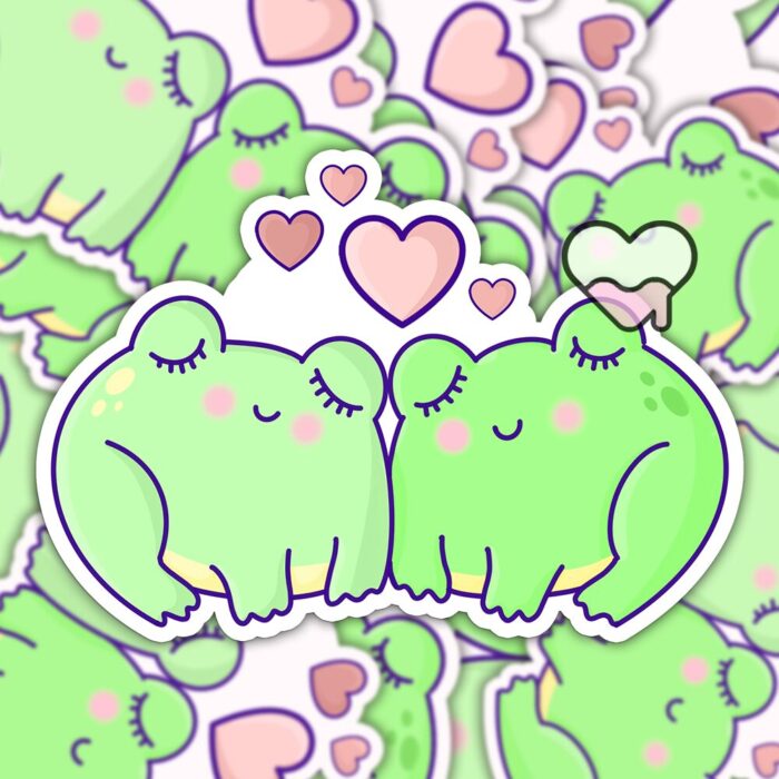 Froggy Love Sticker