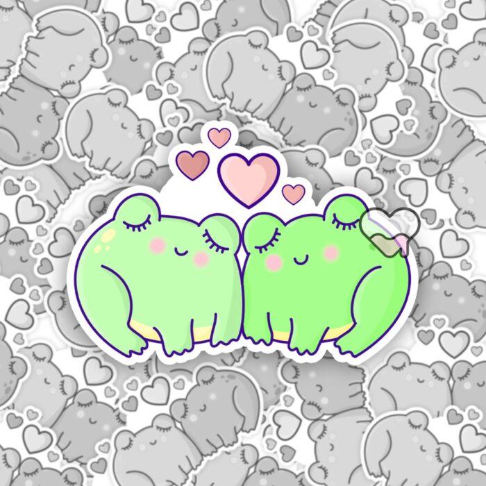 Froggy Love Sticker