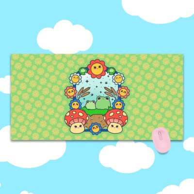 Froggy Paradise Deskmat