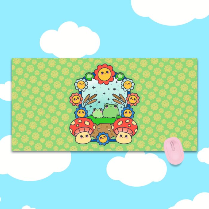 Froggy Paradise Deskmat