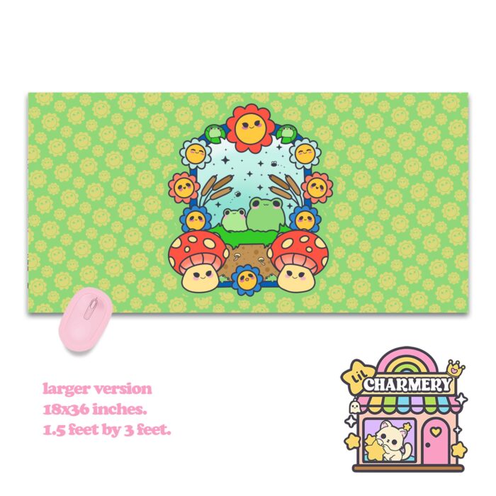 Froggy Paradise Deskmat