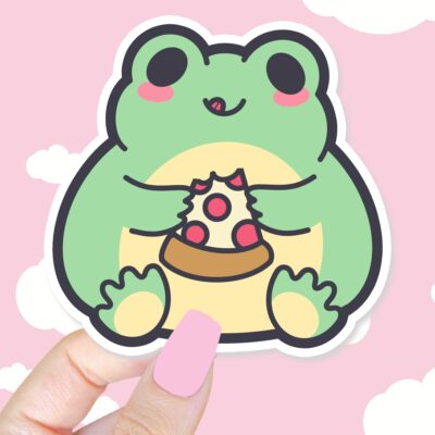 George and Pizza Sticker