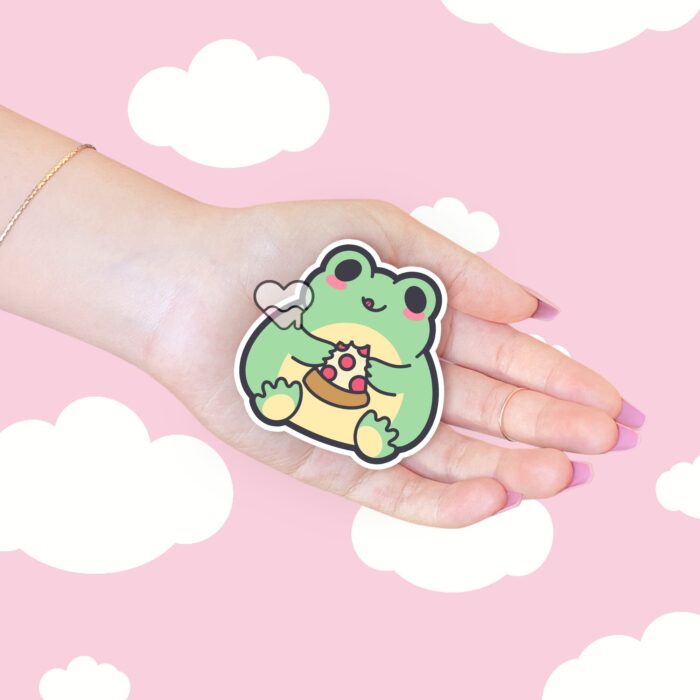George and Pizza Sticker