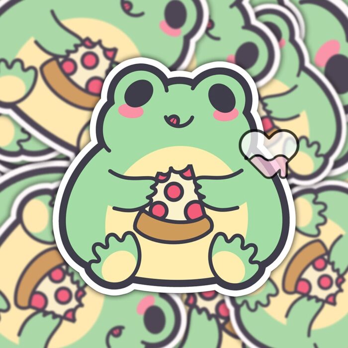 George and Pizza Sticker