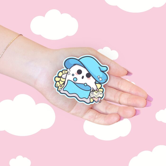 Gorgeous Ghostie Blue Sticker