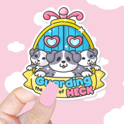 Guarding The Gates To Heck Sticker