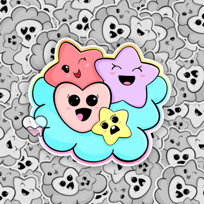 Happy Cloud Sticker