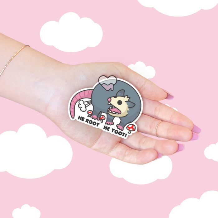 He Root He Toot Possum Sticker