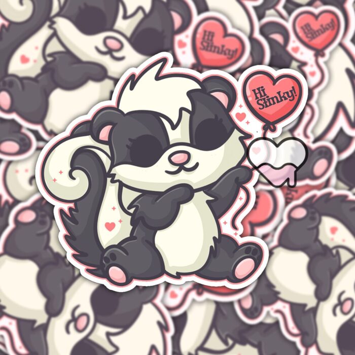 Hi Stinky Skunk Sticker