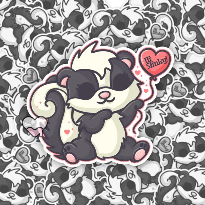 Hi Stinky Skunk Sticker