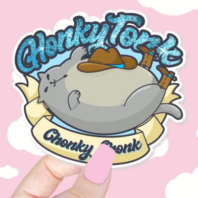 Honky Tonk Chonky Chonk Sticker