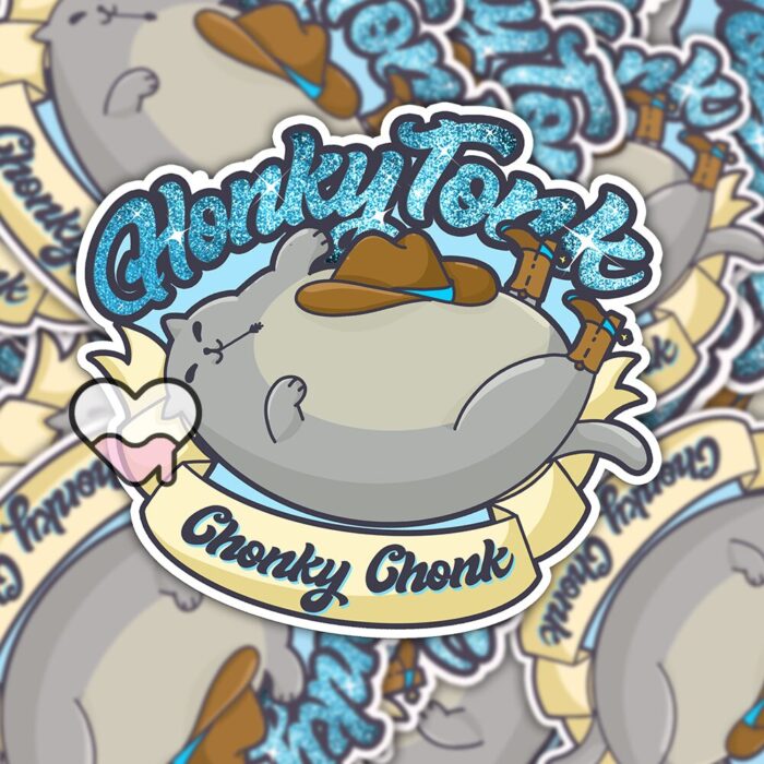 Honky Tonk Chonky Chonk Sticker