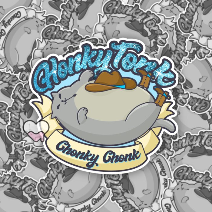 Honky Tonk Chonky Chonk Sticker