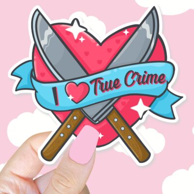 I Love True Crime Sticker