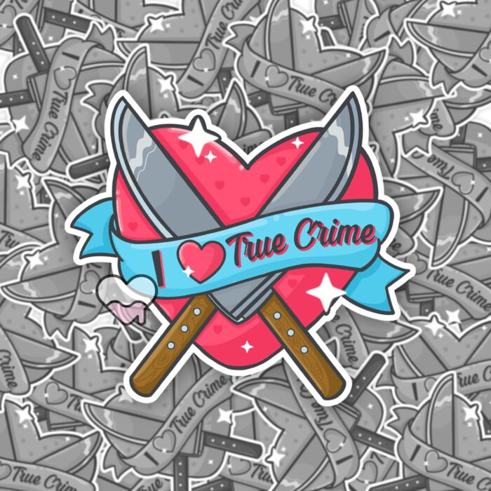 I Love True Crime Sticker