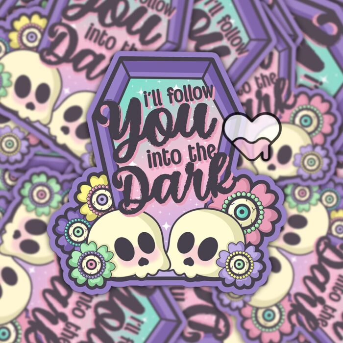Ill Follow You Into The Dark Sticker