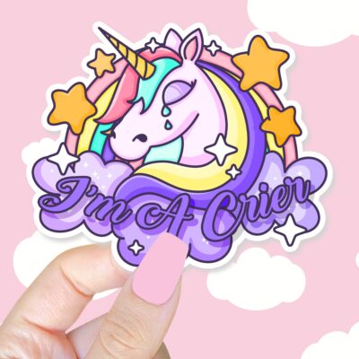 Im A Crier Unicorn Sticker