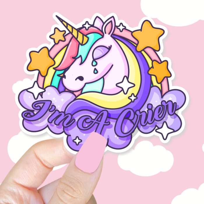 Im A Crier Unicorn Sticker