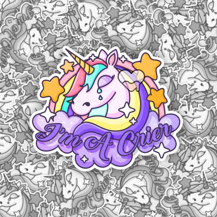 Im A Crier Unicorn Sticker