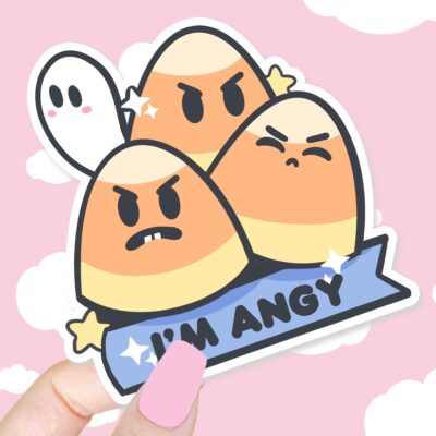 Im Angy Candycorn Sticker