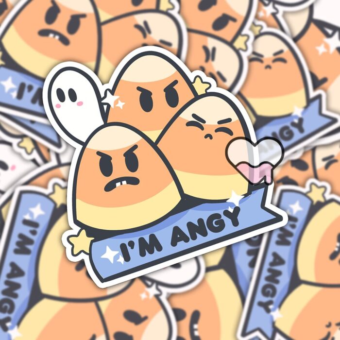 Im Angy Candycorn Sticker