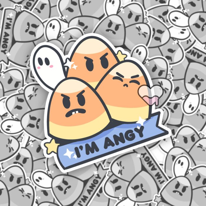 Im Angy Candycorn Sticker