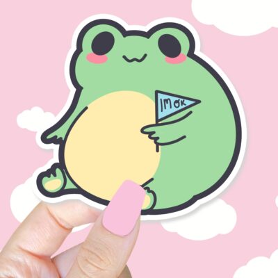 Im Ok Frog Sticker