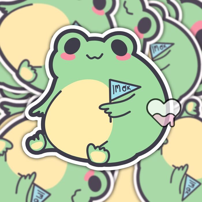 Im Ok Frog Sticker