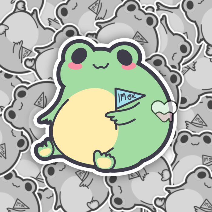 Im Ok Frog Sticker