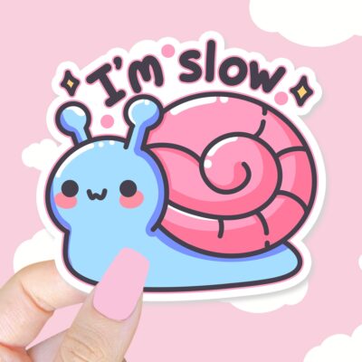 Im Slow Snail Sticker
