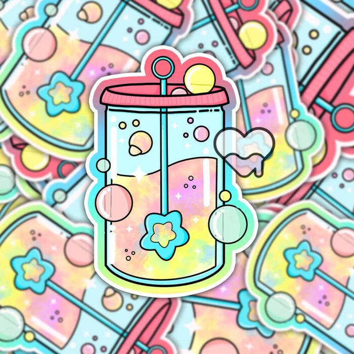 Kawaii Bubbles Sticker