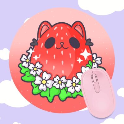 Kitty Berry Mousepad