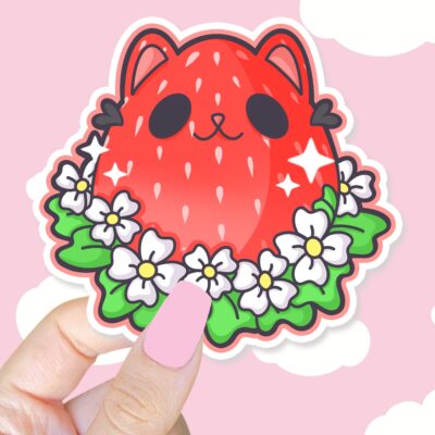 Kitty Berry Sticker