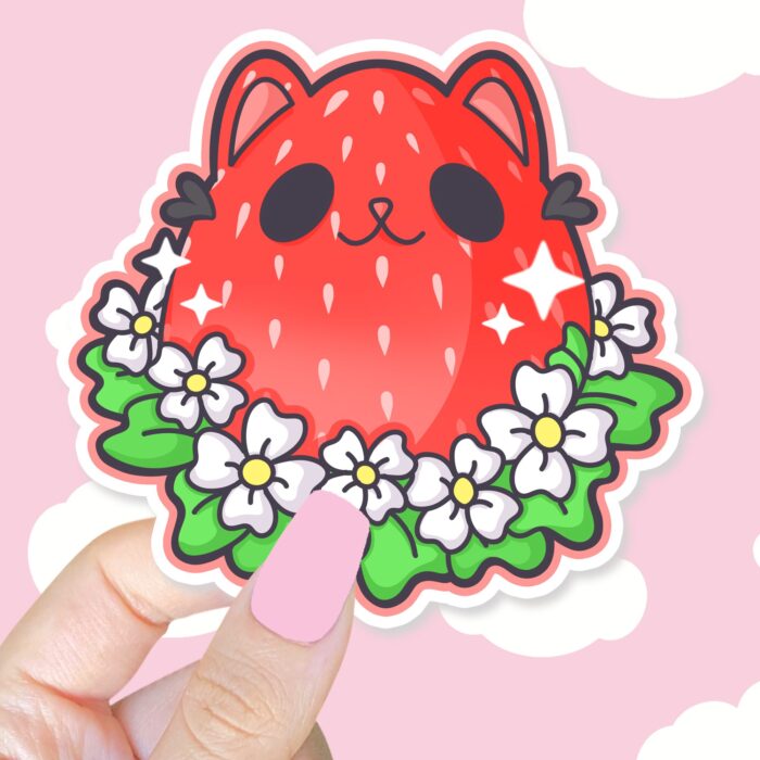 Kitty Berry Sticker