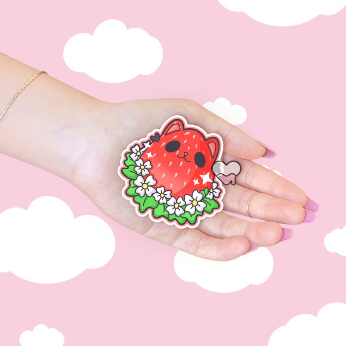Kitty Berry Sticker