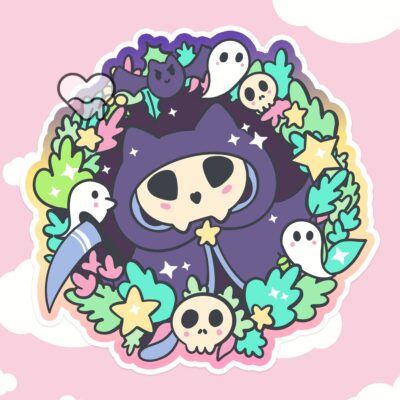Kitty Reaper Sticker
