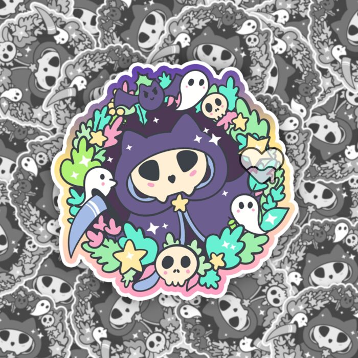 Kitty Reaper Sticker