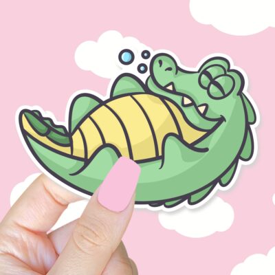 Lenny The Gator Sleeping Sticker