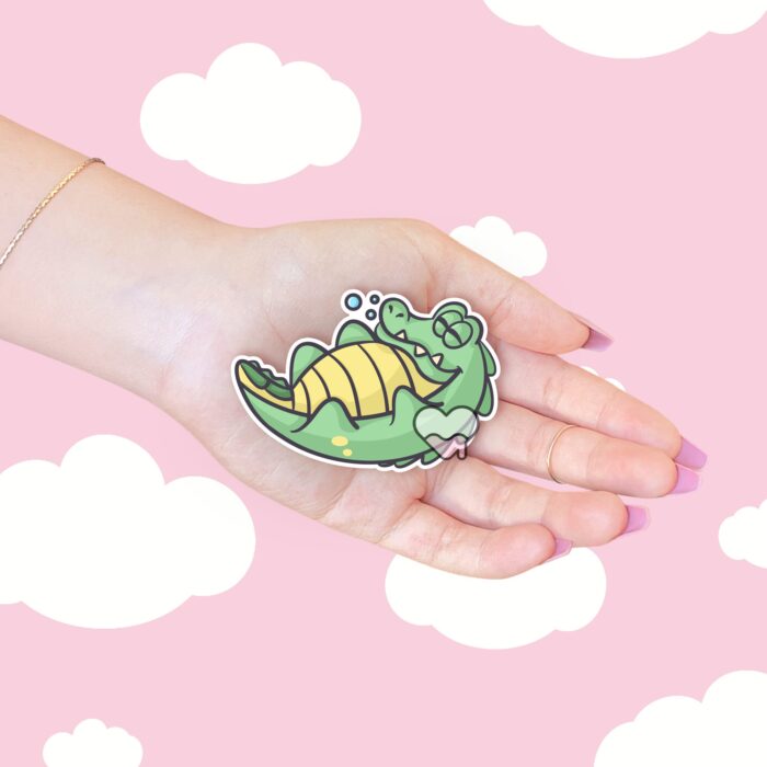 Lenny The Gator Sleeping Sticker