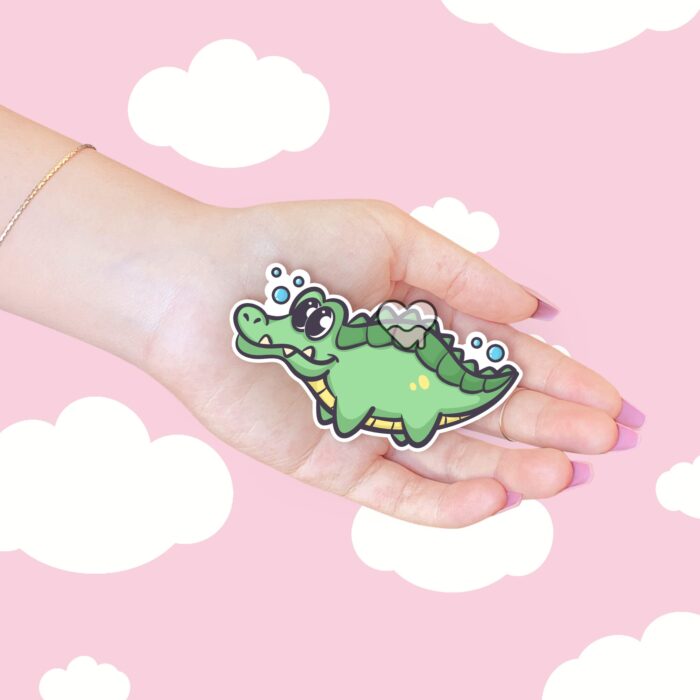 Lenny The Gator Swimming Sticker