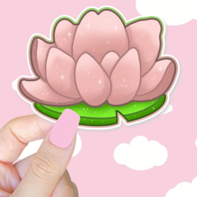 Lotus Flower Pink Sticker