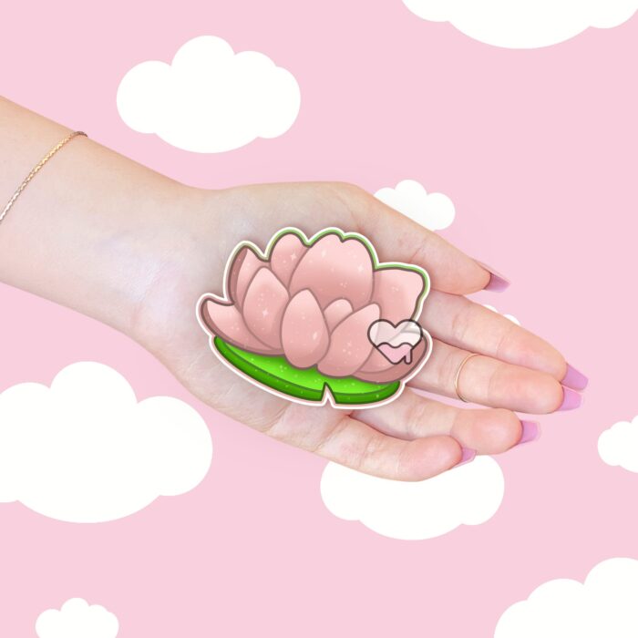 Lotus Flower Pink Sticker